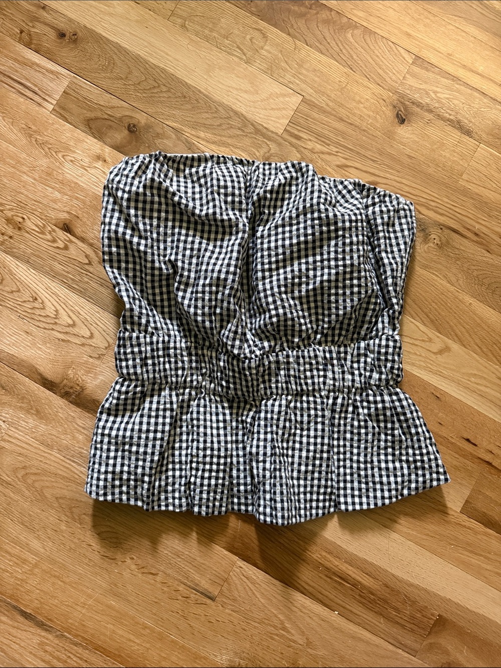 Posse Gingham Top - Black & White - Picture 2 of 4